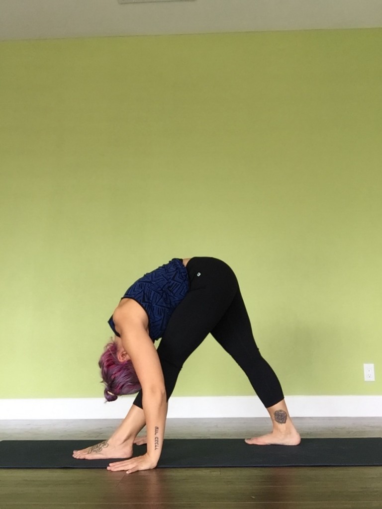 Arielle pyramid pose Yoga for Runners